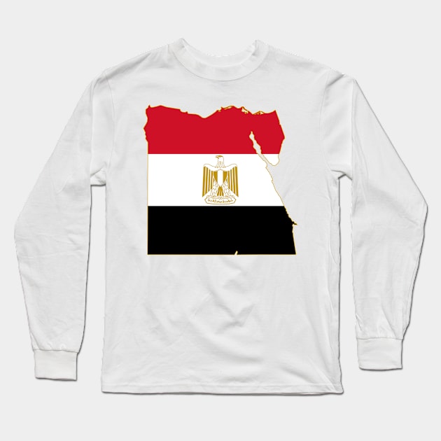 Egypt Map Long Sleeve T-Shirt by Historia